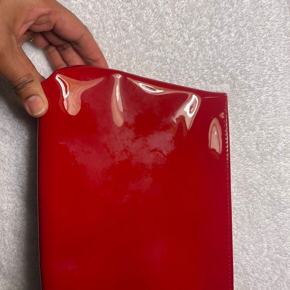 Yves Saint Laurent YSL Beaute Red Makeup Cosmetic Pouch Lips Zipper Pull - Picture 4 of 11